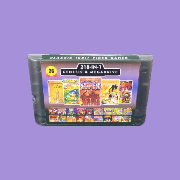 Multicart 218 en 1 Plus– Sega Genesis & Megadrive