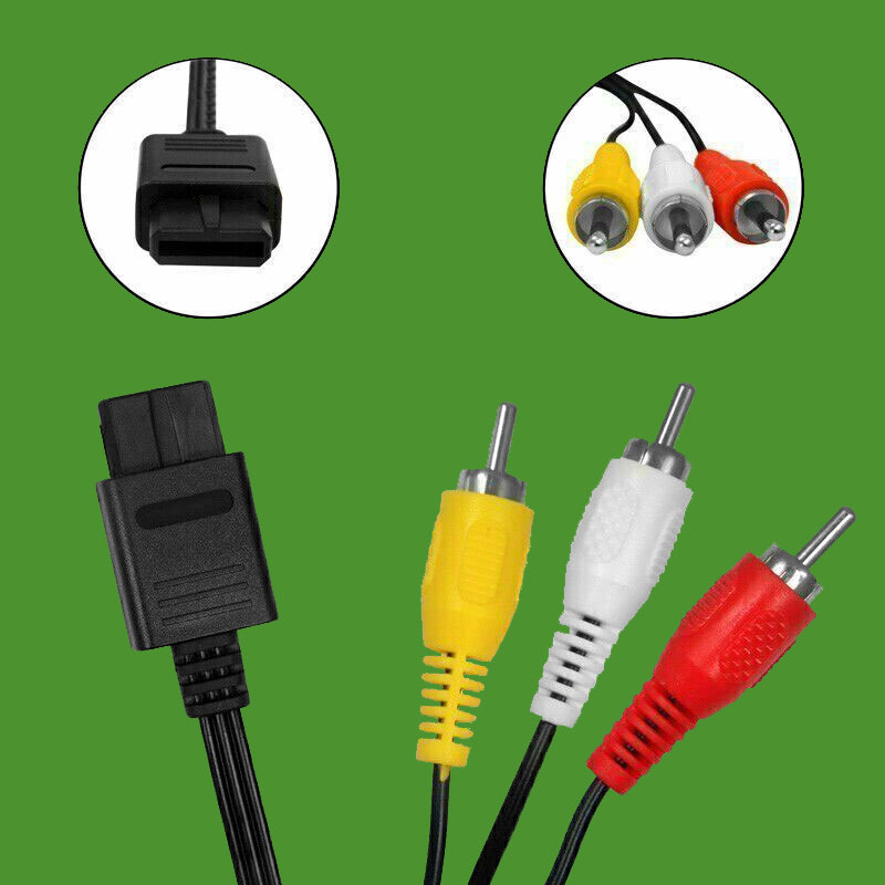 avcable Cable de video AV a RCA Super Nintendo Nintendo 64 y Game Cube - Imagen 1