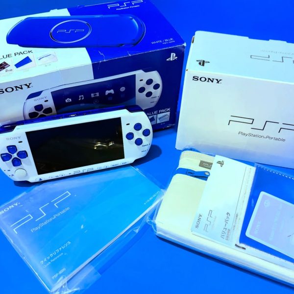 PSP White & Blue Value Pack Completo – Edición limitada exclusiva japonesa